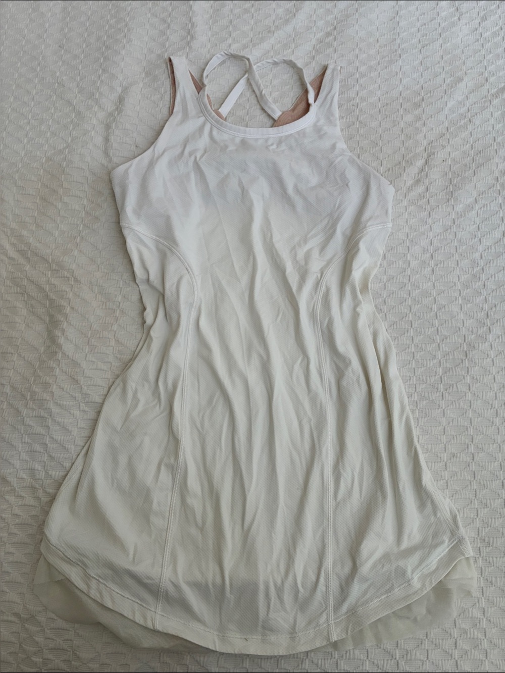 Ivivva by Lululemon | Girl Tennis White Crossback Active Dress